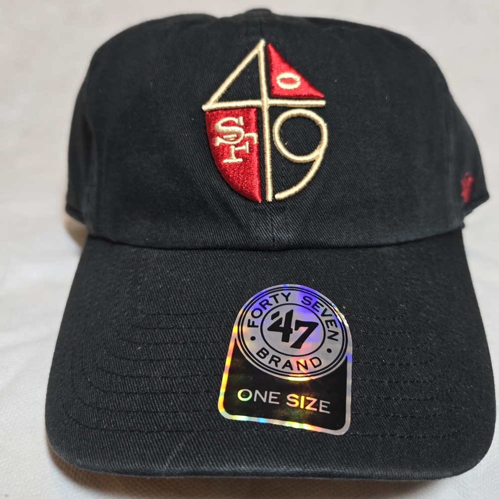 NWT '47 Brand San Francisco 49ers CLEAN UP Strapback Cap Hat